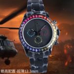 ROLEX Daytona 40*12.3MM 904L Steel 7750 Movement Black Wrist Watch